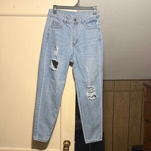 ⭐️ 2/$12 Distressed Light Blue Jeans